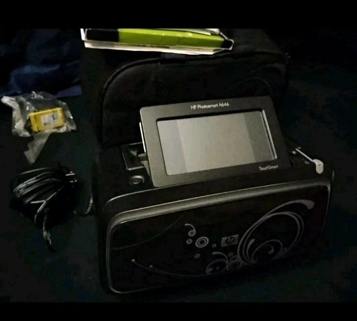 HP Photosmart A646 Digital Photo Inkjet Bluetooth Printer Touch screen Portable - Image 1 of 1