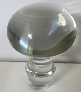 TAPÓN BOTELLA JARRA REDONDA CRISTAL GRANDE 3,5 Pulgadas Alto - Imagen 1 de 7