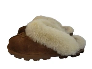 UGG COQUETTE PANTOFOLE MOCASSINO FODERATE IN SHEARLING CASTAGNO US 7 / EU 38 / UK 5 - Foto 1 di 16