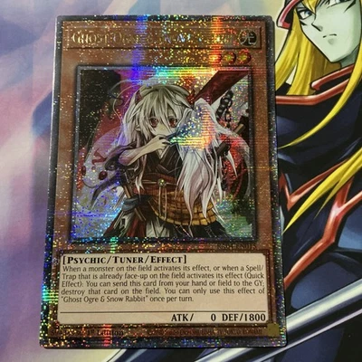 YUGIOH GHOST OGRE & SNOW RABBIT QUARTER CENTURY SECRET RARE NM RA04-EN015 - Image 1 of 2