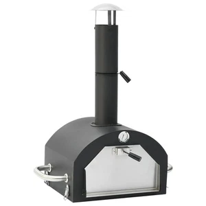 Garten Pizzaofen mit Pizzastein Gartenofen Backofen Pizzabackofen Grill vidaXL - Bild 1 von 12