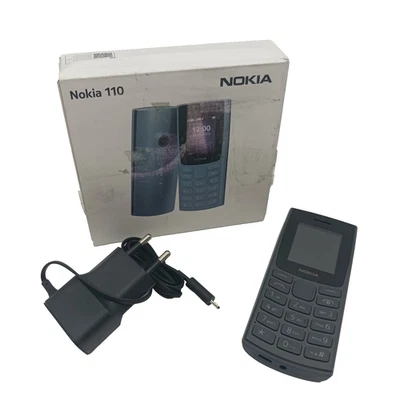 Nokia 110 Handy 2G Dual SIM Mobiltelefon FM Radio schwarz  Mini Tastentelefon - Bild 1 von 4