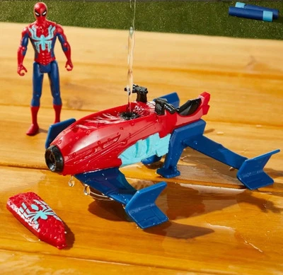 Marvel Epic Hero Series Web Splashers Spider-Man Hydro Jet Blast, 4 pulgadas...  Foto 1 de 3