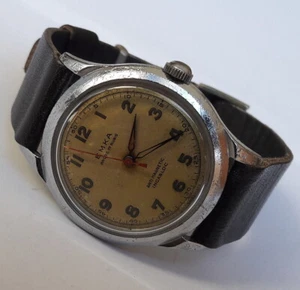 Rare Military EMKA Antimagnetic Incabloc 17 Rubis AS1187/94 Swiss From 50's - Picture 1 of 12