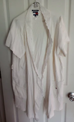 Tommy Hilfiger шорты ночь пальто халат женщин средний белый хлопок отверстия кружева - Изображение 1 из 4