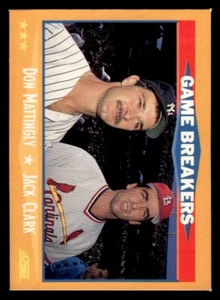 1988 Score - Don Mattingly, Jack Clark #650 - Picture 1 of 2