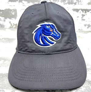 Boise State Broncos Hat Cap Stretch Flex Fit OSFA Gray Plain Logo Performance * - Picture 1 of 9
