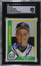 1990 CMC AAA/ProCards A & AA Packs Steve Avery #277 SGC Authentic Authentic Auto