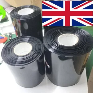 Heat Shrink Tubing 80mm x ½ metre Tube PVC Wrap Black Battery UK Seller UK Stock - Picture 1 of 9