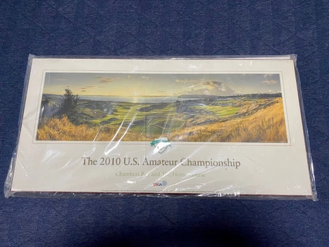 2010 U.S. Amateur Championship Chambers Bay Panorama USGA Wall Print/Plaque NEW Cover