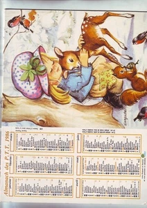 Lot 6 Couvertures De Calendriers - cartonnées bon etat - Imagen 1 de 6