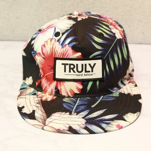 Truly Hard Seltzer Hat Adult Floral Hawaiian Snapback Adjustable Lightweight - Picture 1 of 5
