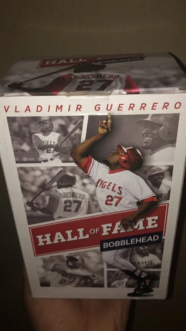 #27 Vladimir Guerrero HALL OF FAME Bobblehead Los Angeles Angels NIB Jr HOF Cover