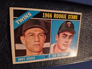 1966 Topps Twins Rookie Stars Andy Kosco/Ted Uhlaender Rc#264 - Imagen 1 de 1