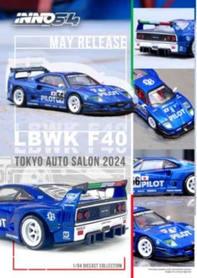 Inno64 1/64 LBWK F40 Tokyo Auto Salon 2024, blue