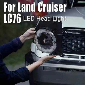 2PCS/Pair LED Head Lights fits for Toyota Land Cruiser 70 Series LC70/ LC76/LC79 - Picture 1 of 13