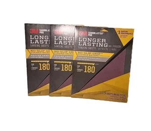 3M SandBlaster Pro Fine 220er Körnung Blatt Schleifpapier 3er Pack / 15 Blatt Schleifpapier - Bild 1 von 7