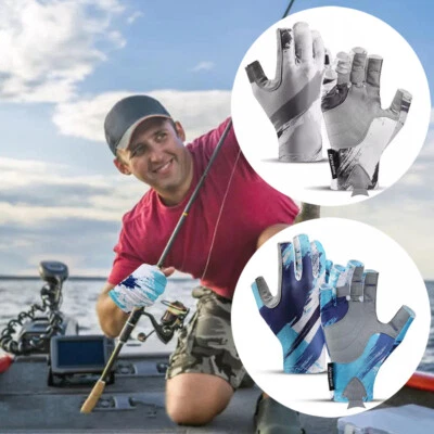 Рыболовные перчатки без пальцев — солнечные перчатки UPF50+ с защитой от ультрафиолета - Изображение 1 из 4