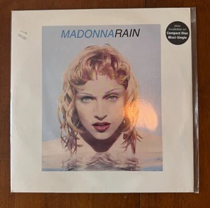 MADONNA Rain 12" US PROMO Maxi-Single Vinyl 1993 Hype Sticker RARE - Picture 1 of 2