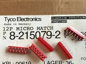 Tyco 8-215079-2 Conn Wire to Board RCP 12 POS 1.27mm top entry 5pcs £2.95 Z3726 - Picture 1 of 1