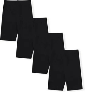 Studio 3 Girls 4Pack Black Biker Short Size 2T 3T 4T 5T 4 5/6 6X 7/8 10/12 14/16 - Picture 1 of 1