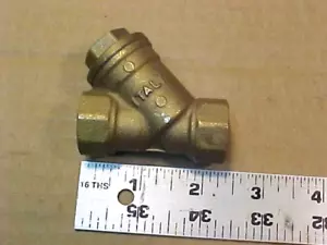 1/2" Brass NPT Size Air Compressor Tank Condensate Water Drain Y Strainer Filter - Picture 1 of 5