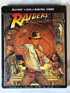 Indiana Jones and the Raiders of the Lost Ark STEELBOOK Blu Ray + DVD NEW - Picture 1 of 2