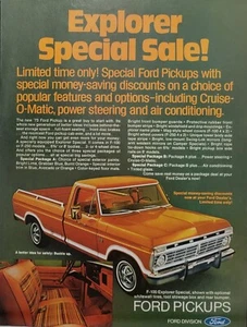 Printanzeige grün Ford Pickup Truck 1973 - Bild 1 von 1