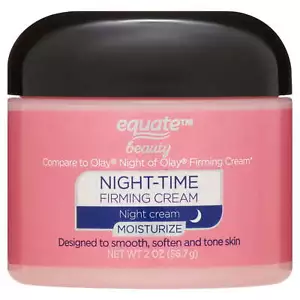 Equate Beauty Nacht straffende feuchtigkeitsspendende Gesichtscreme ölfrei 2 Oz. - Bild 1 von 6