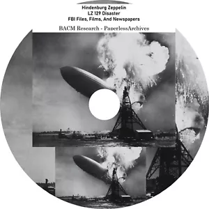 Hindenburg Zeppelin - LZ 129 Katastrophe FBI Akte, Filme und Zeitungen - Bild 1 von 9