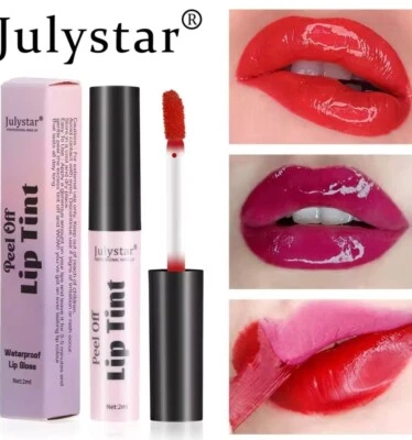 Tear Off Glaze Finish With Base Color Tinted Lip Peel-off Lip Stain Lipstick