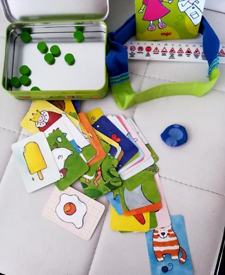 „Wer bin ich“ HABA No. 51 klassisches Ratespiel in Metalldose Reisespiel - Bild 1 von 3