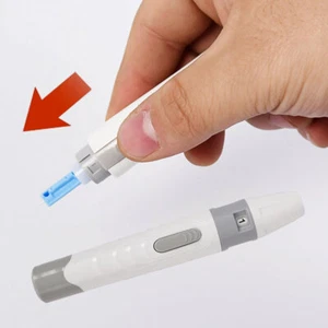 Dispositivo de punción Lancet Pen para diabéticos profundidad ajustable herramienta de glucosa de muestreo de sangre - Imagen 1 de 11