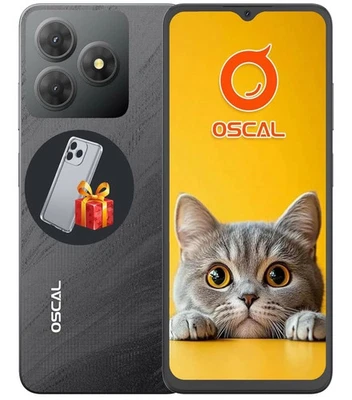 Smartphone OSCAL Flat 2C 2025 Android 14 6GB+64GB Dual SIM 5000mAh Nero Nuovo - Immagine 1 di 4