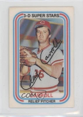 1976 Kellogg's 3-D Super Stars Clay Carroll (Chicago White Sox Logo on Back) #6 - Image 1 of 2