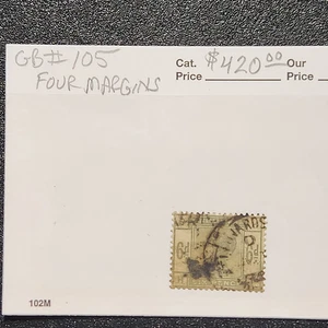 Great Britain #105 Four Margins - CV $420 - Lot #10477 - Picture 1 of 3