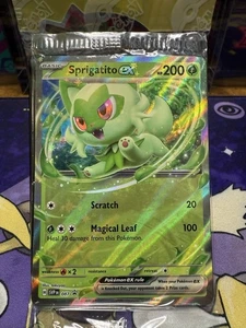 Sprigatito ex 087 Sv: Scarlet & Violet Promo Cards Holo SEALED - Picture 1 of 2