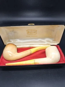 Vintage Mastercraft Block Meerschaumpfeifen mit Original Etui sehr schön! - Bild 1 von 20