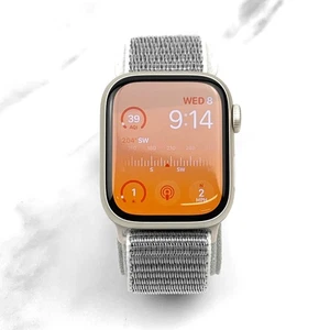 Apple Watch Series 7 45mm Blau Aluminiumgehäuse mit Schwarz Nylon Loop GPS + LTE - Bild 1 von 6