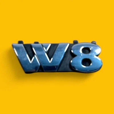 Original VW Passat W8 Front Grill Badge Emblem Chrome - 3B0853679A PWV - Image 1 of 4