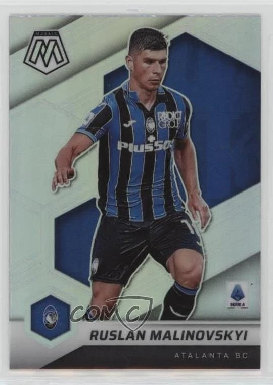 2021-22 Panini Mosaic Serie A Silver Prizm Ruslan Malinovskyi #10 - Image 1 of 2