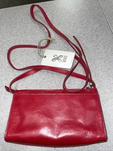 HOBO Jewel Umhängetasche für Damen - Leder purpurrot mit Reißverschluss Neu mit Etikett - Bild 1 von 4