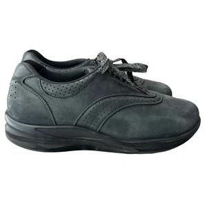 SAS Walk leichte Wanderschuhe in Nero schwarz Wildleder Damen 9,5 W Weite 205 $ sportlich - Bild 1 von 6