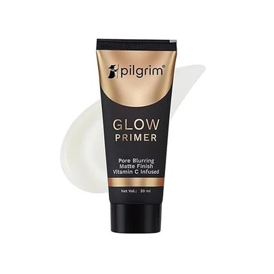 Pilgrim Glow Primer Lightweight Gel Based Velvety Matte Finish, Blurs Pores, Vit - Bild 1 von 4