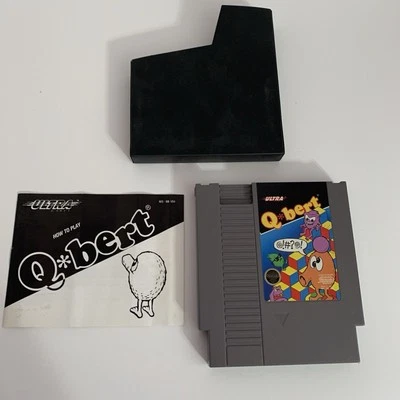 Qbert (Nintendo Entertainment System, 1989) NES With Manual And Case - Image 1 of 2
