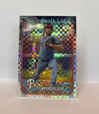 2024 Topps Chrome ZACK WHEELER X-Fractor Philadelphia Phillies #25 - Image 1 of 2