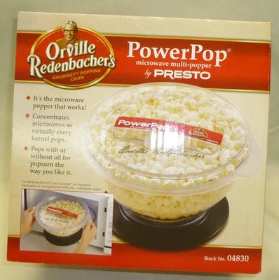 Microondas Presto PowerPop Multi-Popper Orville Redenbacher’s Popcorn Maker 04830 Foto 1 de 4