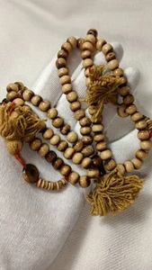 Vintage Tibetan Bone Prayer Mala Beads - Picture 1 of 9