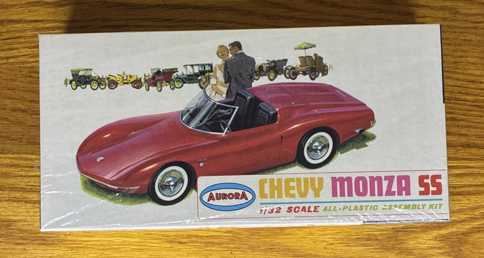 1966 Aurora Chevy Monza SS 1/32 Scale Kit # 675 - 79 Very Rare Sealed !🔥 - Image 1 of 4