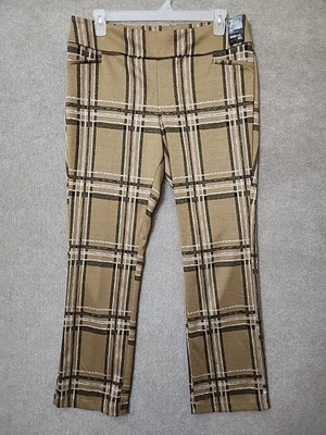 Pantalones de vestir 7th avenue NY&C para mujer XL marrón ponte tejido pierna recta NUEVO Foto 1 de 4